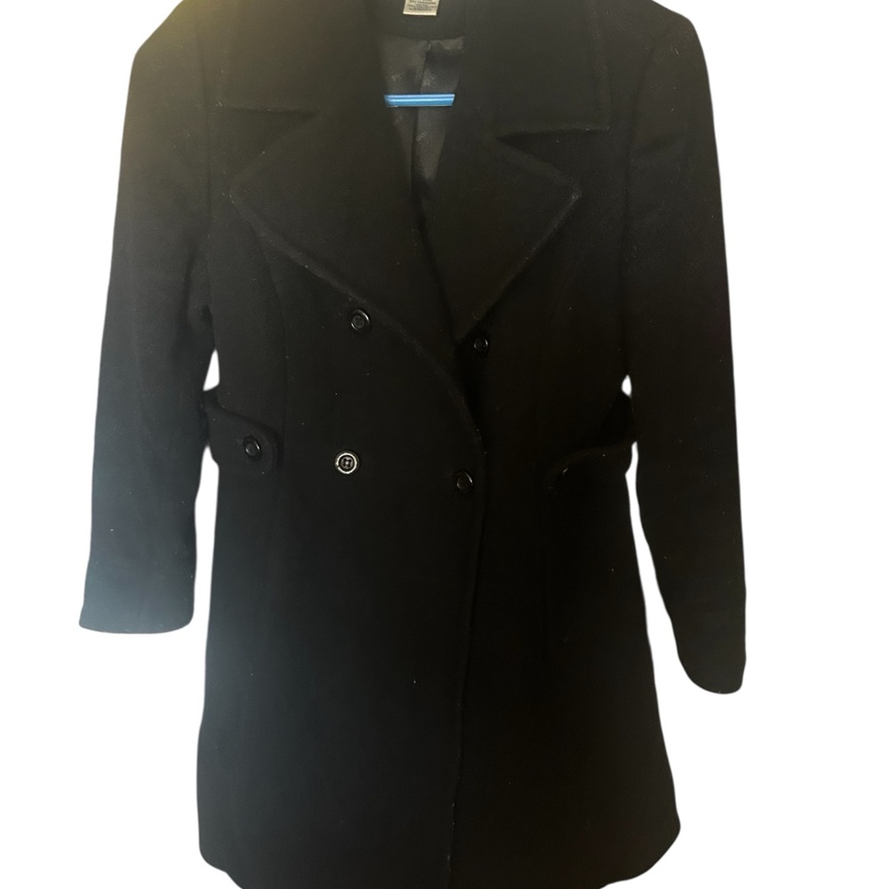 Preston & York Classic Black Pea Coat